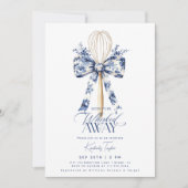 Invitation Toile Dusty Blue Whisaway Fête des mariées (Devant)