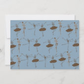 Invitation Toile Halloween squelette gothique Détails Info (Dos)