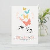 Invitation toile papillon (Debout devant)