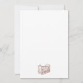 Invitation Toile Pink Baby Shower (Dos)