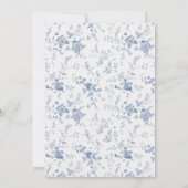 Invitation Toile quelque chose de bleu avant de faire Wedding (Dos)