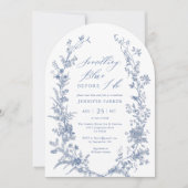 Invitation Toile Quelque chose de bleu Fête des mariées Arche (Devant)