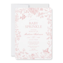 Toile Rose De Jouy Français Floral Bébé Saupoudrer