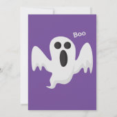 Invitation toiles d'araignée Orange Éffrayant Adult Halloween (Dos)