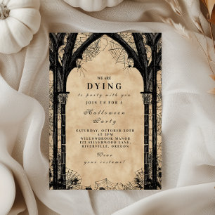 Invitation Toiles de Cathédrale Sombre Halloween