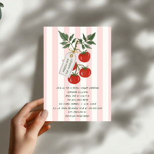 Invitation Tomates Fraîches du Marché Enterrement de Vie de J