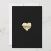 Invitation TOMBE CLASSIQUE EN AMOUR Mariage Maple Leaf en or  (Dos)