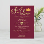 Invitation Tombé dans la Fête de la mariée de rouge de (Debout devant)