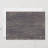 Invitation Tombe dans l'amour Blanc Citrouille Rustic Engagem (Dos)