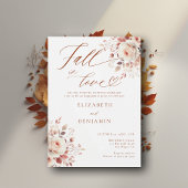 Invitation Tombe dans l'amour Terracotta Roses
