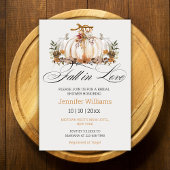 Invitation Tombe en amour, Automne Fête des mariées citrouill