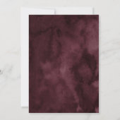 Invitation Tombe en amour Automne Fleur sauvage Fête des mari (Dos)