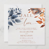 Invitation Tombe en amour Botanique Duo Feuille (Devant)