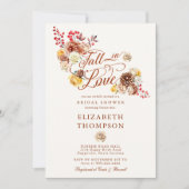 Invitation Tombe en amour Rose maman jardin fleuri Fête des m (Devant)