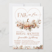 Invitation Tomber amoureux Citrouille Fête des mariées Fleur  (Devant)