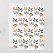 Invitation Tomber amoureux | Citrouille florale | Dîner de ré (Dos)