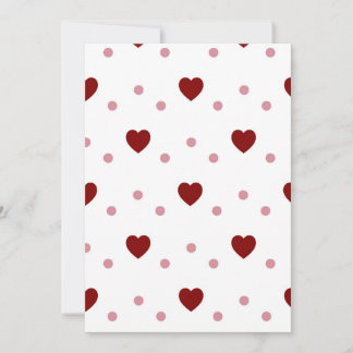 Invitation Tomber amoureux de ces Motifs de coeur sans appare