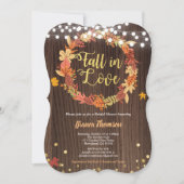 Invitation Tomber amoureux de la douche nuptiale La couronne  (Devant)