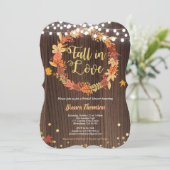 Invitation Tomber amoureux de la douche nuptiale La couronne  (Debout devant)