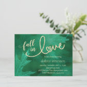 Invitation Tomber amoureux de l'automne | Fête des mariées ve (Debout devant)