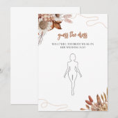 Invitation Tomber amoureux | Devinez Le Jeu Fête des mariées  (Devant / Derrière)