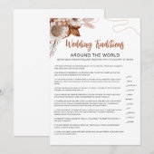 Invitation Tomber amoureux | Fête des mariées des traditions (Devant / Derrière)