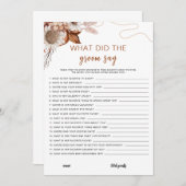 Invitation Tomber amoureux | Qu'Est-Ce Que La Salle A Dit Jeu (Devant / Derrière)