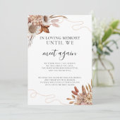 Invitation Tomber amoureux | Symbole Mariage Boho Flowers (Debout devant)