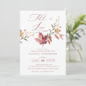 Invitation Tomber dans la Fête des mariées de l'amour (Debout devant)