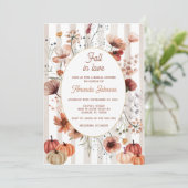 Invitation Tomber dans l'amour Automne Fleur sauvage Fête des (Debout devant)