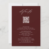 Invitation Tomber dans l'amour Automne tout en un Mariage (Dos)