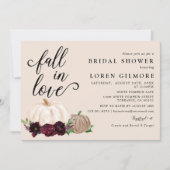 Invitation Tomber dans l'amour Bourgogne Fête des mariées Cit (Devant)