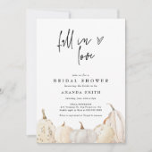 Invitation Tomber dans l'amour Citrouille blanc Fête des mari (Devant)