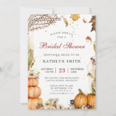 Invitation Tomber dans l'amour Citrouille Botanique Fête des  (Devant)