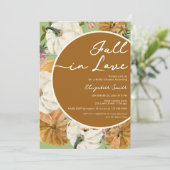 Invitation Tomber dans l'amour Citrouille Fête des mariées de (Debout devant)