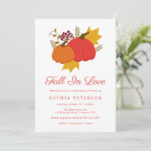 Invitation Tomber dans l'amour Citrouille Fête des mariées ru (Debout devant)