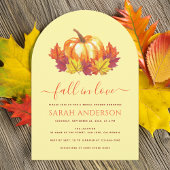 Invitation Tomber dans l'amour Citrouille & Feuilles d'automn