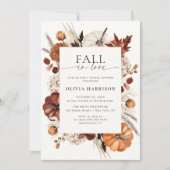 Invitation Tomber dans l'amour Citrouille neutre Fête des mar (Devant)