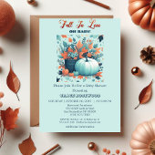 Invitation Tomber dans l'amour Citrouille Rustic Country Baby