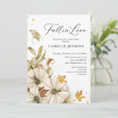 Invitation Tomber dans l'amour Élégante Fête des mariées Citr (Debout devant)