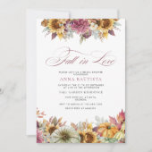 Invitation Tomber dans l'amour Fête des mariées Citrouille (Devant)