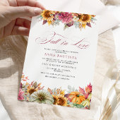 Invitation Tomber dans l'amour Fête des mariées Citrouille