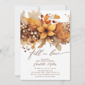 Invitation Tomber dans l'amour Fête des mariées d'automne (Devant)