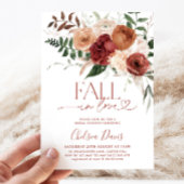 Invitation Tomber dans l'amour Fête des mariées florale