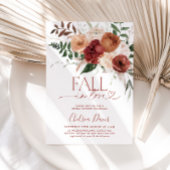 Invitation Tomber dans l'amour Fête des mariées florale