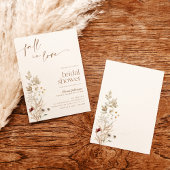 Invitation Tomber dans l'amour Fête des mariées Invitation, F