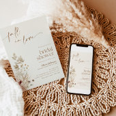 Invitation Tomber dans l'amour Fête des mariées Invitation, F