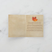 Invitation Tomber dans l'amour Feuilles Serez-vous ma servant (Intérieur)