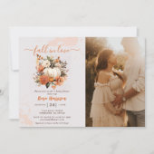 Invitation Tomber dans l'amour Fleur sauvage Baby shower Moti (Devant)