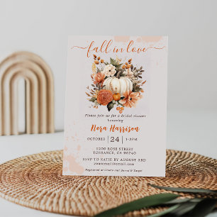 Invitation Tomber dans l'amour Fleur sauvage Fête des mariées